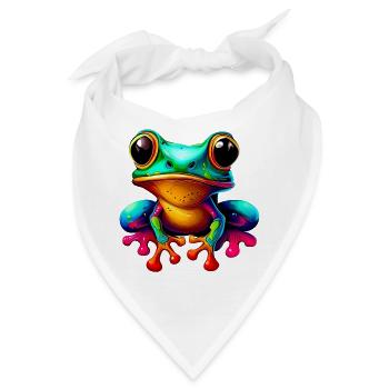 Frosch - Bandana - Weiß - Vorne
