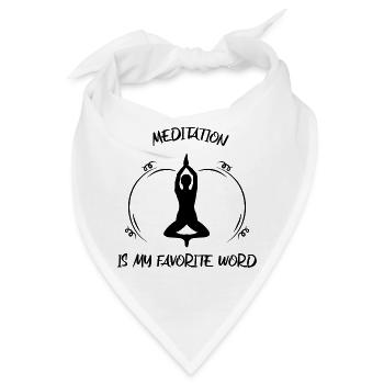 Meditaion - Bandana - Weiß - Vorne