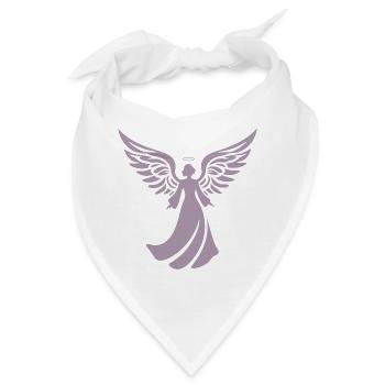 engel silhouette weihnachten heiligenschein - Bandana - Weiß - Vorne