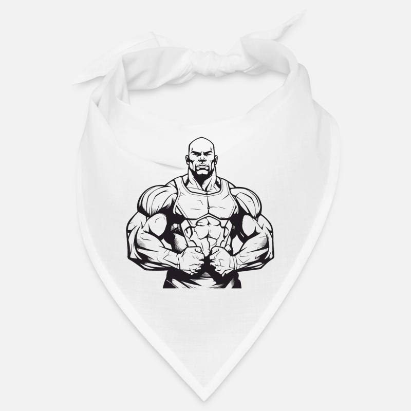 Bodybuilder Muscles Workout Gym Bandana