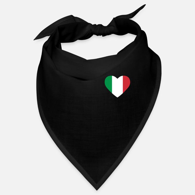 Cœur drapeau Italie Bandana