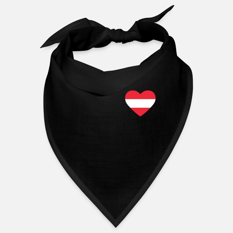 Cœur drapeau Autriche Bandana