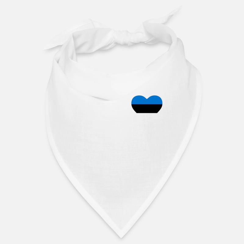 Cœur drapeau Estonie Bandana