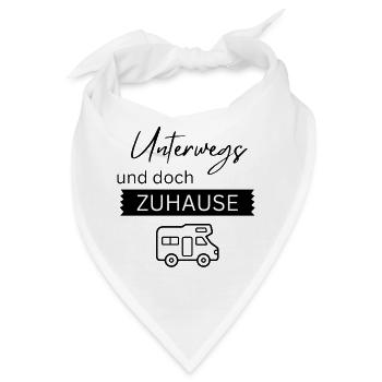 Unterwegs und doch zu Hause - Bandana - Weiß - Vorne