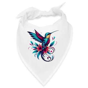 Kolibri - Bandana - Weiß - Vorne