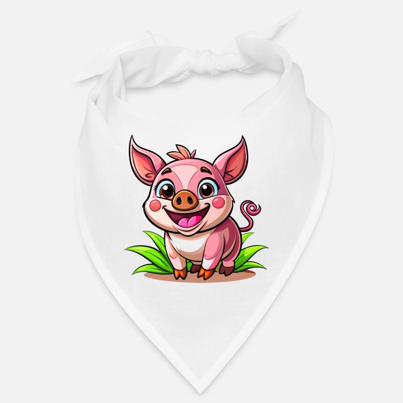 Fröhliches Schweinchen Bandana