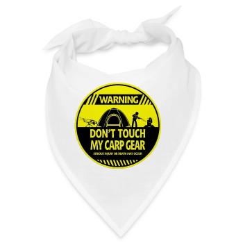 Karpfen-Warnung - Bandana - Weiß - Vorne