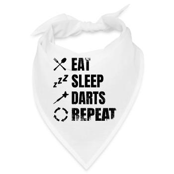 Dart Täglicher Zeitplan - Bandana - Weiß - Vorne