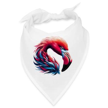 Flamingo - Bandana - Weiß - Vorne