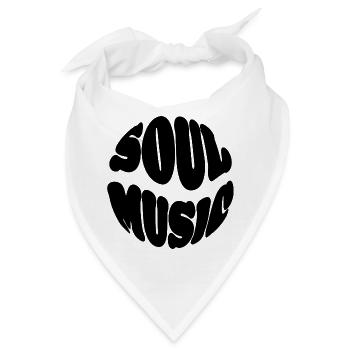 Soul Music - 70s Style - Bandana - Weiß - Vorne