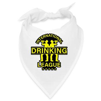 International Drinking Spruch - Bandana - Weiß - Vorne