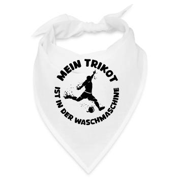 Mein Trikot Fußball lustige Sprüche Waschmaschine - Bandana - Weiß - Vorne