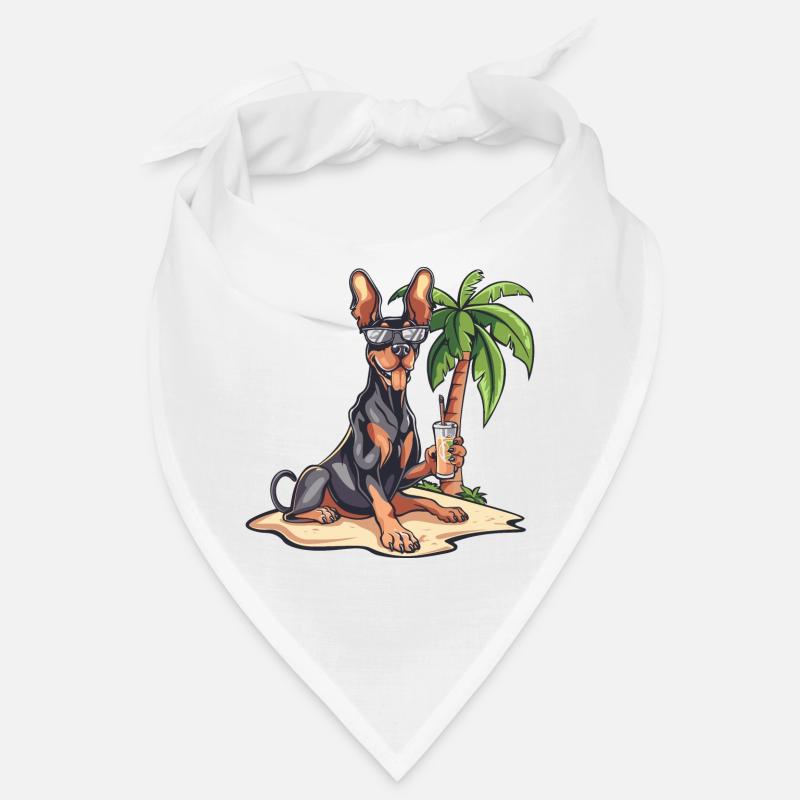 Dobermann Hund Sommer Bandana