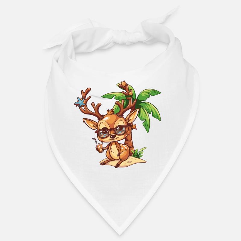 Deer Summer Beach Vacation Bandana