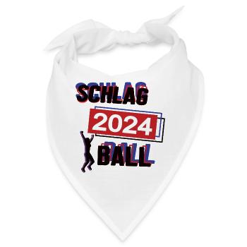 Schlagball Spielerin Team Turnier Mannschaft 2024 - Bandana - Weiß - Vorne