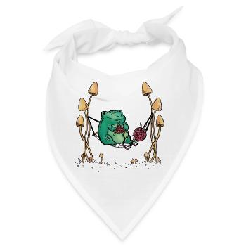 Frosch Handarbeiten Stricken Natur Hängematte - Bandana - Weiß - Vorne