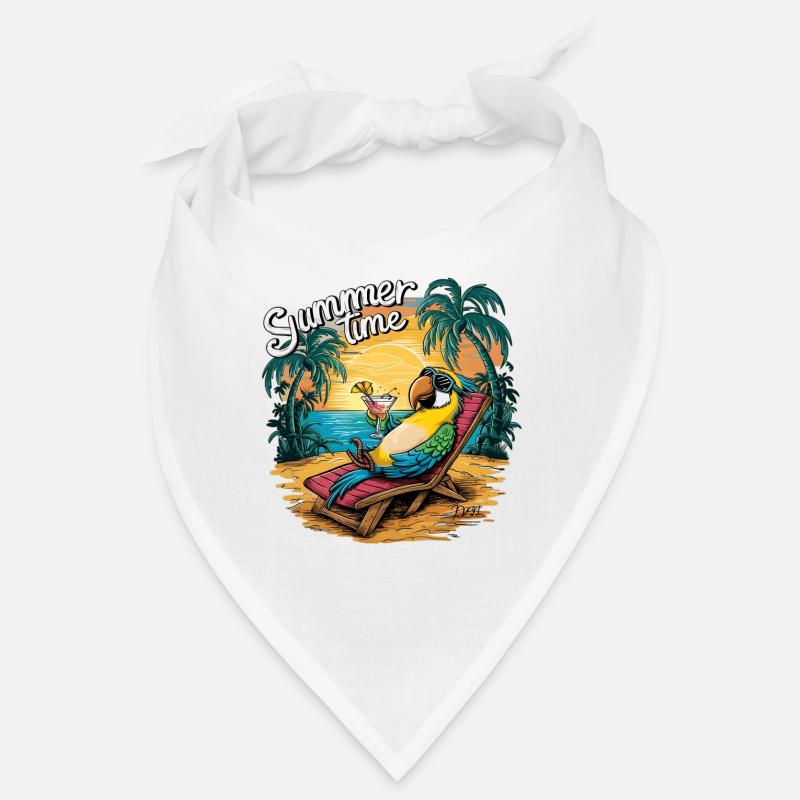 Summer parrot relaxon at sunset Bandana