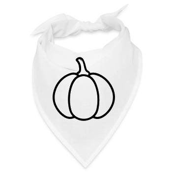 Kürbis - Bandana - Weiß - Vorne