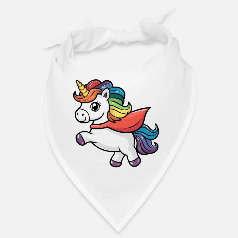 Lustiges Einhorn als Held für einen Superheld Bandana