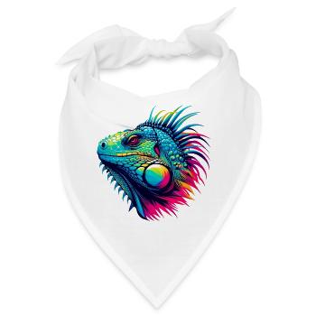 Leguan - Bandana - Weiß - Vorne