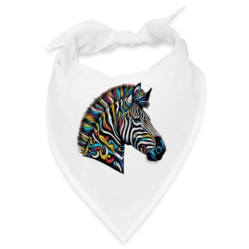 Zebra - Bandana - Weiß - Vorne