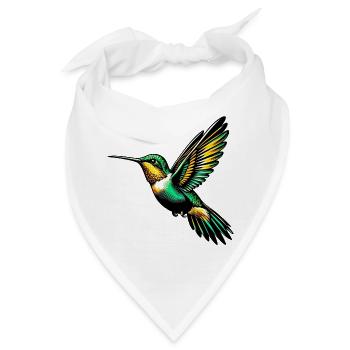 Kolibri - Bandana - Weiß - Vorne
