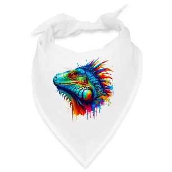 Leguan - Bandana - Weiß - Vorne