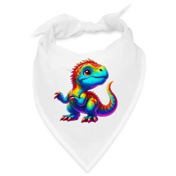 Dinosaurier - Bandana - Weiß - Vorne