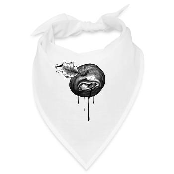 Augapfel - Bandana - Weiß - Vorne