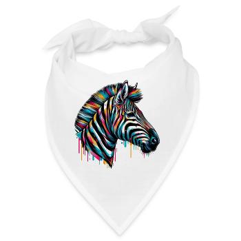 Zebra - Bandana - Weiß - Vorne