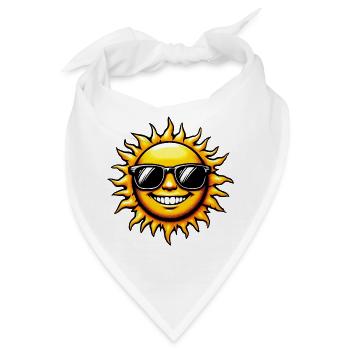 Sonne - Bandana - Weiß - Vorne