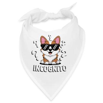 INCOGNITO HUNDE - Bandana - Weiß - Vorne
