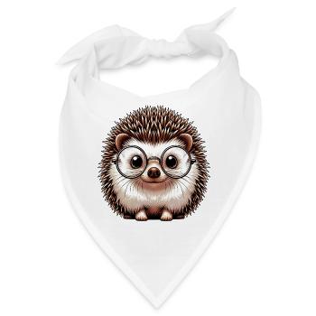 Igel - Bandana - Weiß - Vorne