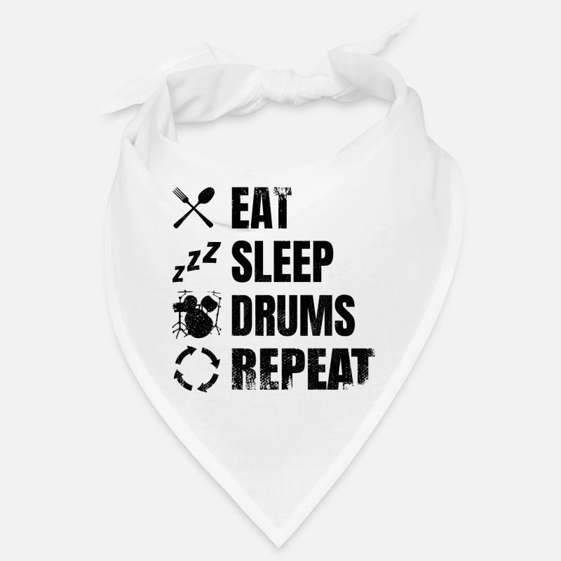 Eat Sleep Repeat Drums Bandana