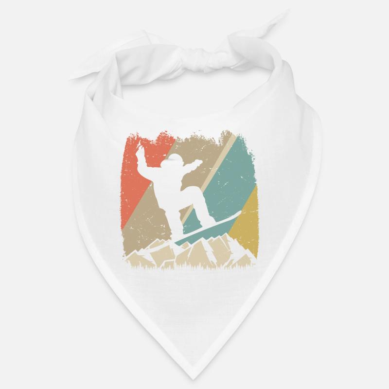 Alpiner Retro-Snowboarder Bandana