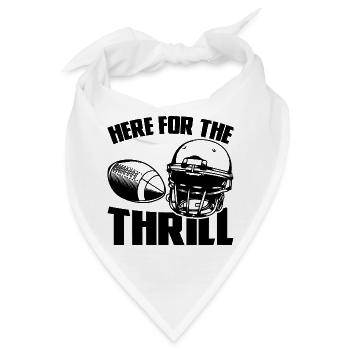 Here For The Thrill - Bandana - Weiß - Vorne