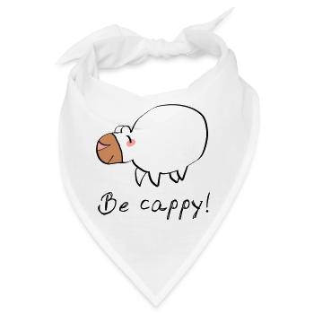 Don't worry - be cappy - Bandana - Weiß - Vorne