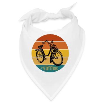 Vintage-Moped - Bandana - Weiß - Vorne