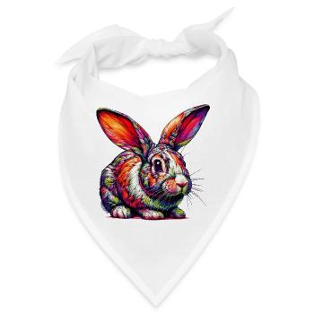 Kaninchen - Bandana - Weiß - Vorne