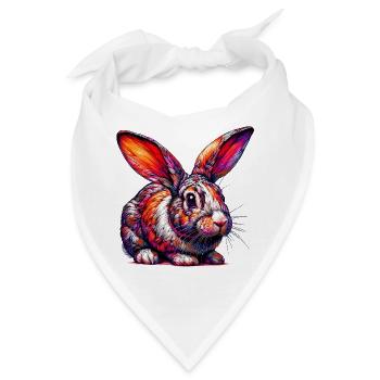 Kaninchen - Bandana - Weiß - Vorne