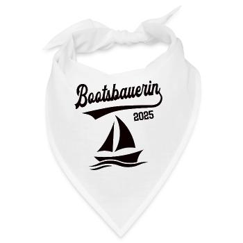 Bootsbauerin 2025 Beruf Bootsbauer Bootsbau Schiff - Bandana - Weiß - Vorne