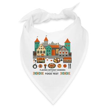 Street Food Festival - Bandana - Weiß - Vorne
