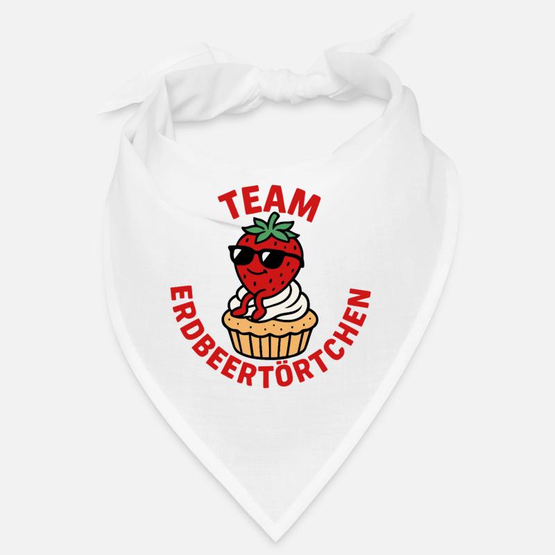Team Erdbeertörtchen -Erdbeeren Fan Bandana