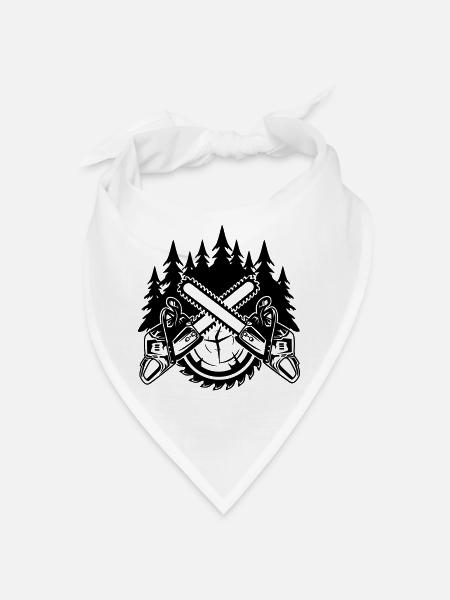 Chainsaws - Bandana - white - Front