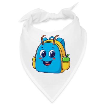 Fröhlicher Rucksack mit Apfelmotiv - Bandana - Weiß - Vorne