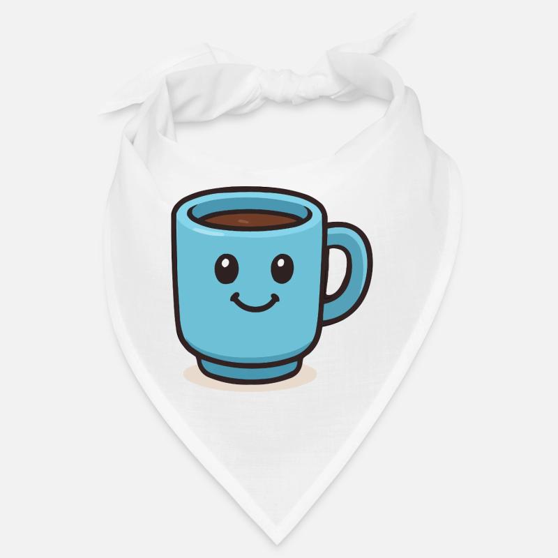 Fröhlicher Kaffeebecher Bandana