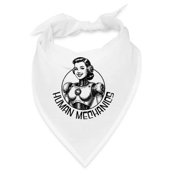 Mechanischer Mensch - Bandana - Weiß - Vorne