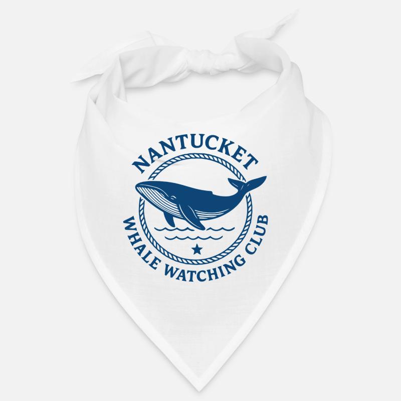 Conception de logo d’observation des baleines à Nantucket Bandana