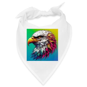 Adler - Bandana - Weiß - Vorne
