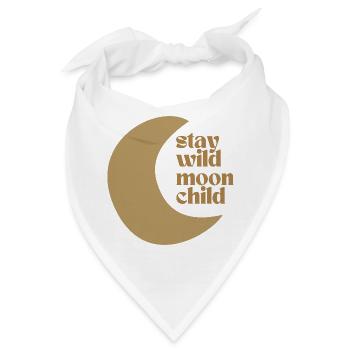 Stay Wild Moon Child - Bandana - Weiß - Vorne